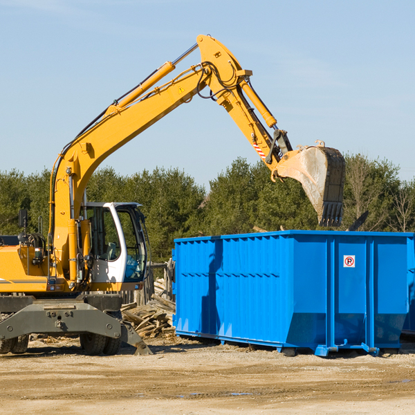 what happens if the residential dumpster is damaged or stolen during rental in Ossineke MI